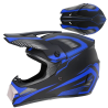 Crosshelm für Motorrad, schwarz mit blau, M A3616