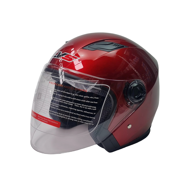 Motorradhelm für Roller, Motorrad Rot
