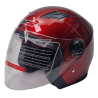 Motorradhelm für Roller, Motorrad Rot