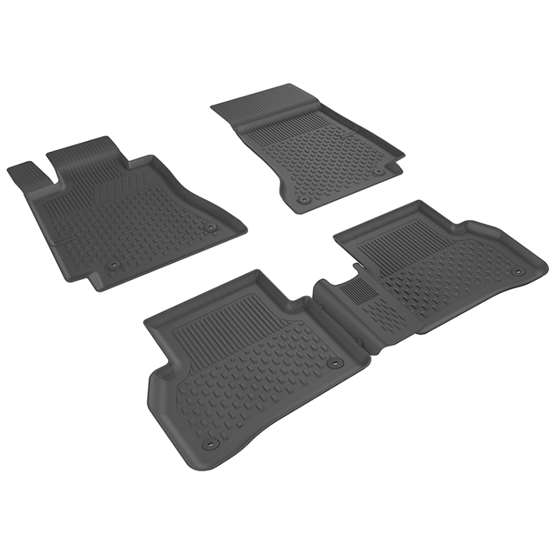 Gummimatten passend für Mercedes W204 2007-2014 von Sahler.