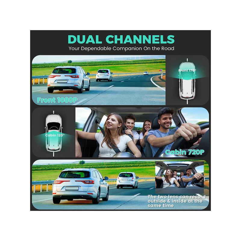 HD камера,видеорегистратор с двоен обектив 89766