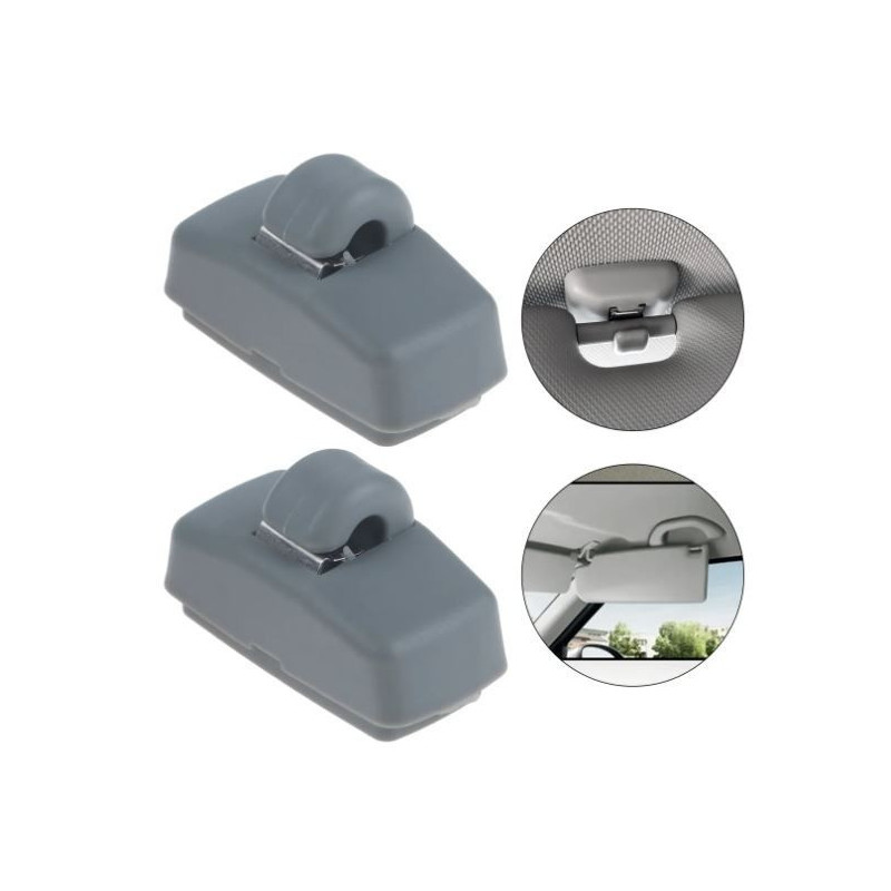 Sonnenblendenhalter für Volkswagen, Skoda, Seat in Grau