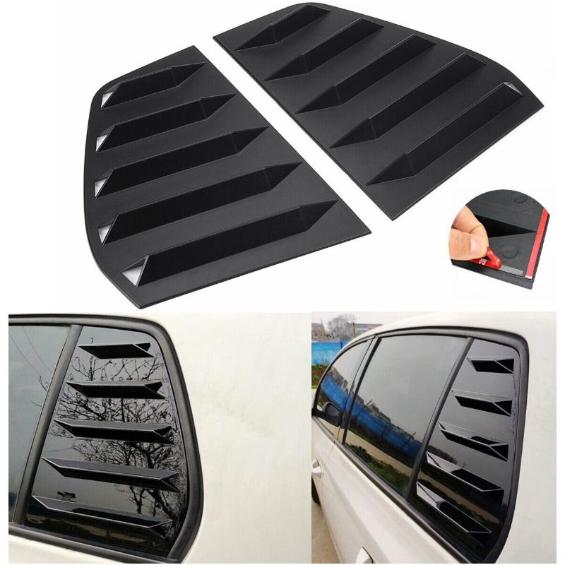 Sportliche Tuning-Gitter für die hinteren Seitenfenster für VW Golf 6 MK6 GTI R 2010-2014.