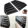 Sportliche Tuning-Gitter für die hinteren Seitenfenster für VW Golf 6 MK6 GTI R 2010-2014.